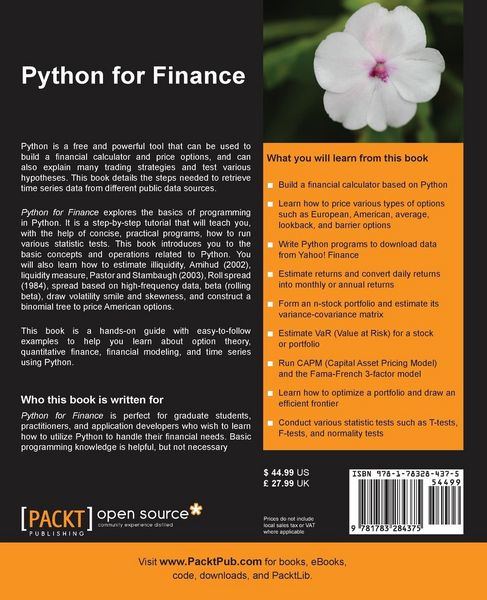 Produktbild: Python for Finance
