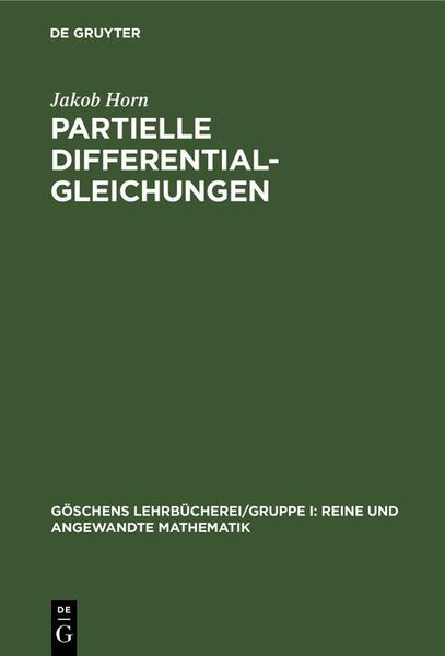Produktbild: Partielle Differentialgleichungen