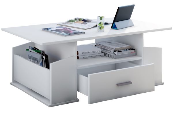 Produktbild: Holz Sofatisch Couchtisch Schublade Junata