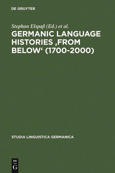 Produktbild: Germanic Language Histories 'from Below' (1700-2000)