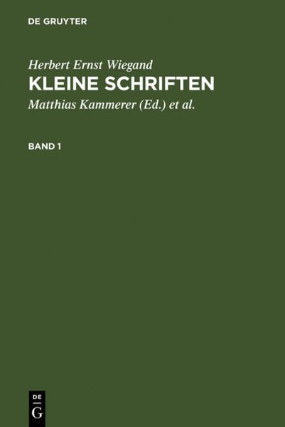 Produktbild: Kleine Schriften