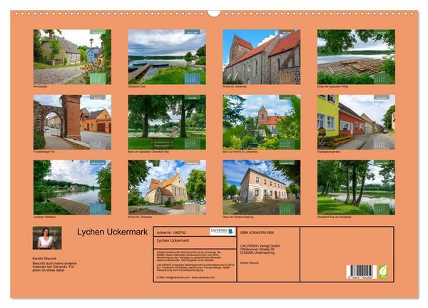 Produktbild: Lychen Uckermark (Wandkalender 2026 DIN A2 quer), CALVENDO Monatskalender