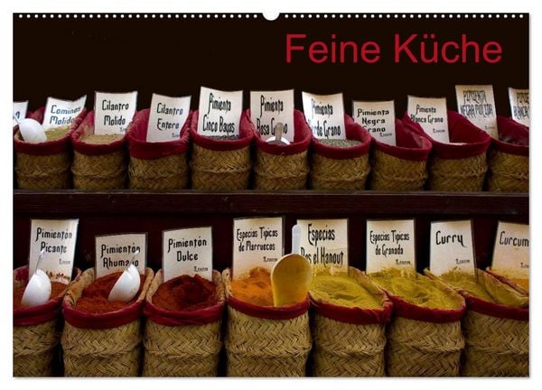 Feine Küche (Wandkalender 2026 DIN A2 quer), CALVENDO Monatskalender