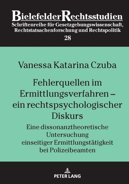 Produktbild: Fehlerquellen im Ermittlungsverfahren &ndash; ein rechtspsychologischer Diskurs