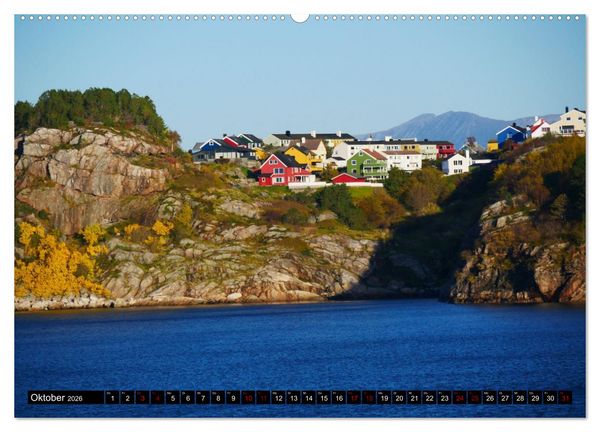 Produktbild: Bergen - Kirkenes - Bergen mit dem Postschiff (hochwertiger Premium Wandkalender 2026 DIN A2 quer), Kunstdruck in Hochglanz