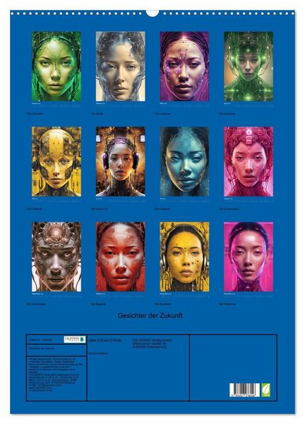 Produktbild: Gesichter der Zukunft (Wandkalender 2026 DIN A2 hoch), CALVENDO Monatskalender