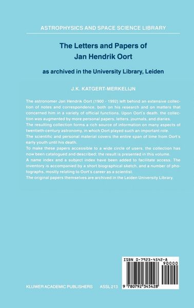 Produktbild: The Letters and Papers of Jan Hendrik Oort