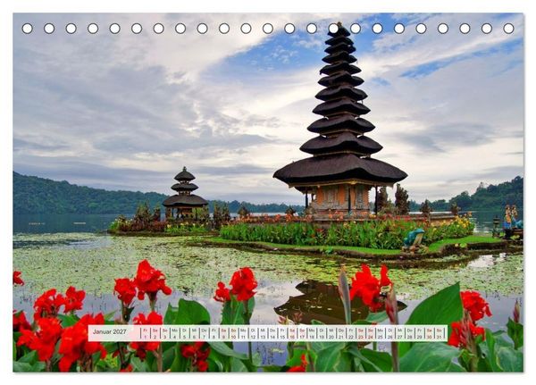 Produktbild: Bekanntes und Unbekanntes Indonesien (Tischkalender 2027 DIN A5 quer), CALVENDO Monatskalender