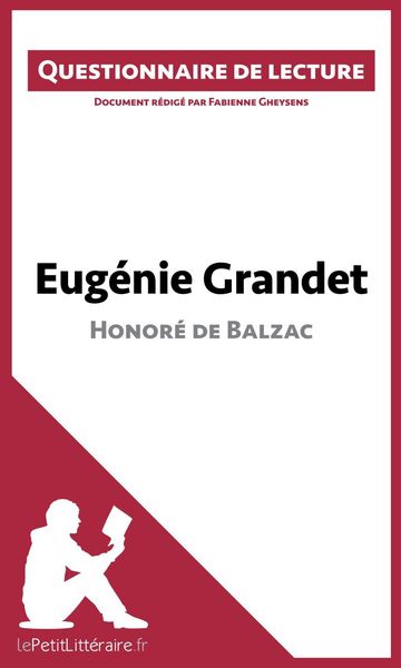 Produktbild: Eug&eacute;nie Grandet d'Honor&eacute; de Balzac (Questionnaire de lecture)
