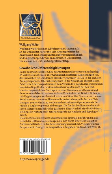 Produktbild: Gew&ouml;hnliche Differentialgleichungen