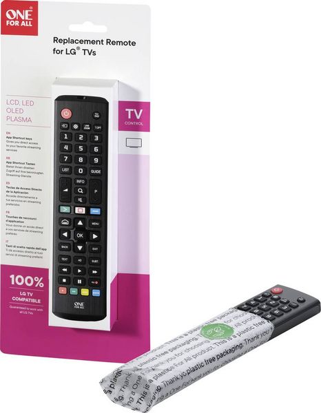 Produktbild: One For All LG 2.0 LG Fernbedienung Schwarz