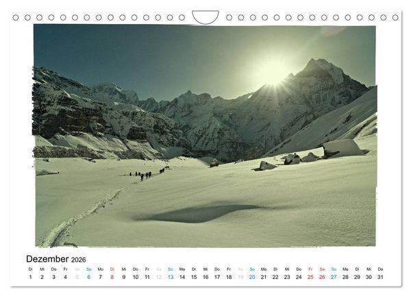 Produktbild: NEPAL GREAT HIMALAYA TRAIL - KULTUR ROUTE (Wandkalender 2026 DIN A4 quer), CALVENDO Monatskalender
