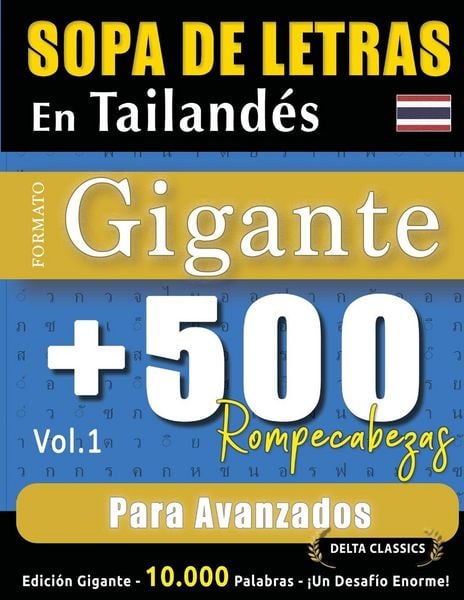 Produktbild: Sopa De Letras En Tailand&eacute;s Formato Gigante