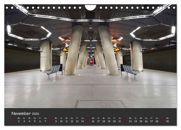 Produktbild: U-Bahn-Stationen des Westens (Wandkalender 2026 DIN A4 quer), CALVENDO Monatskalender