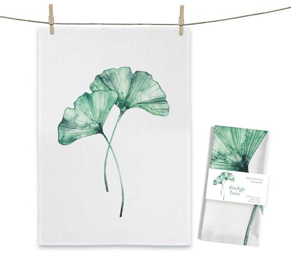 Produktbild: Geschirrtuch Ginkgo Twin