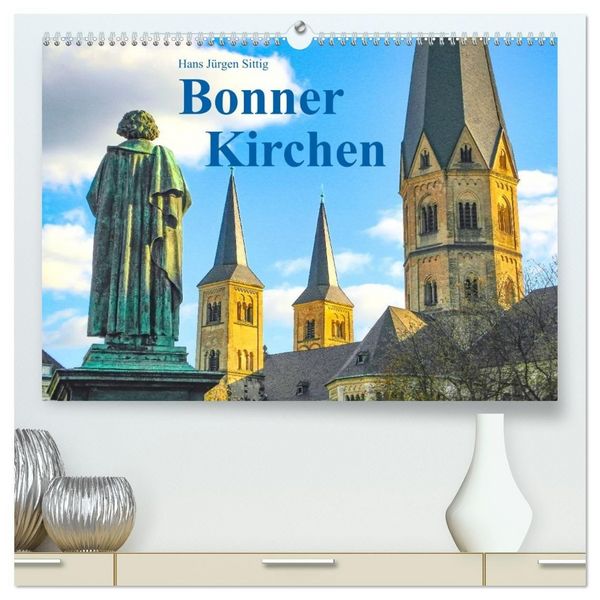 Produktbild: Bonner Kirchen (hochwertiger Premium Wandkalender 2026 DIN A2 quer), Kunstdruck in Hochglanz