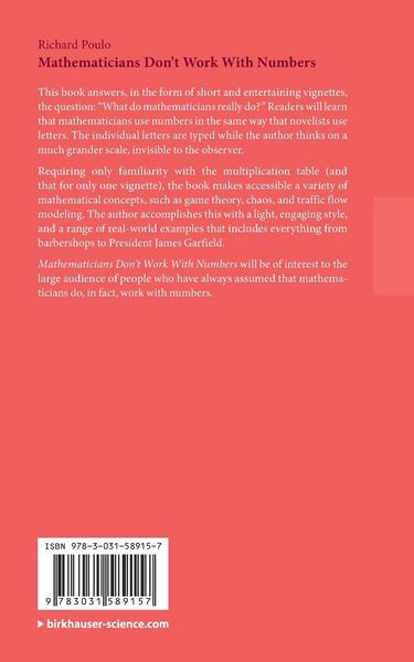Produktbild: Mathematicians Don't Work With Numbers