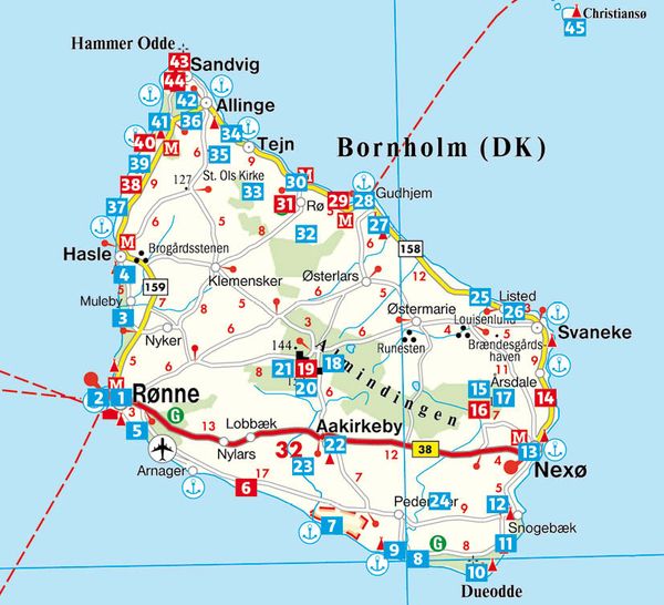 Produktbild: ROTHER Wanderf&uuml;hrer Bornholm