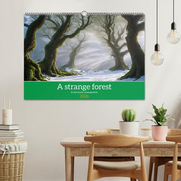 Produktbild: A strange forest In the lonely undergrowth (Wall Calendar 2026 DIN A2 landscape), CALVENDO 12 Month Wall Calendar