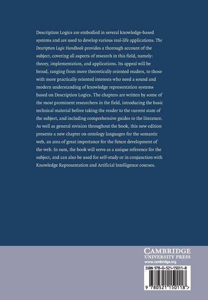 Produktbild: The Description Logic Handbook