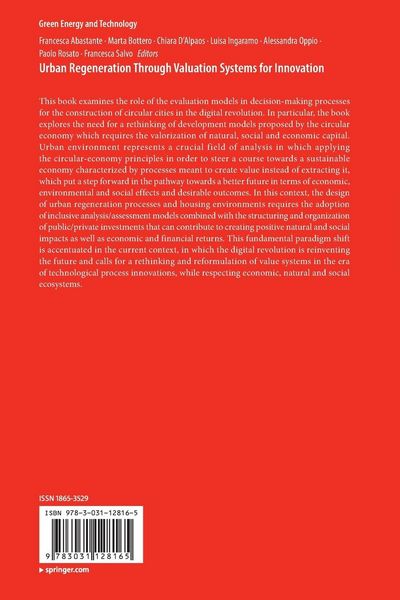 Produktbild: Urban Regeneration Through Valuation Systems for Innovation
