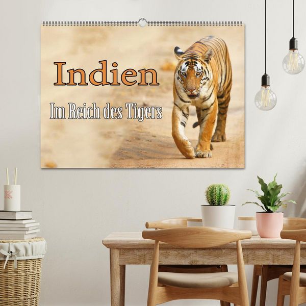 Produktbild: Indien - Im Reich des Tigers (Wandkalender 2026 DIN A2 quer), CALVENDO Monatskalender