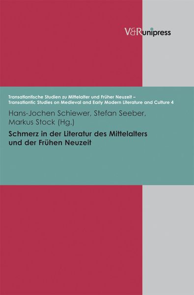 Produktbild: Schmerz in der Literatur des Mittelalters