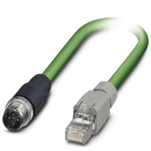 Phoenix Contact 1403496 M12 / RJ45 Netzwerkkabel, Patchkabel CAT 5, CAT 5e SF/UTP 3.00 m Grün Flammwidrig 1 St.