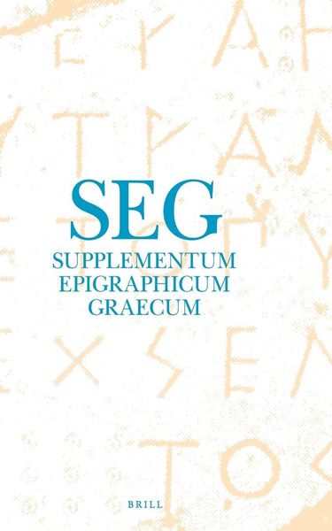 Produktbild: Supplementum Epigraphicum Graecum, Volume LVI (2006)