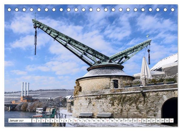 Produktbild: W&uuml;rzburg Idylle am Main (Tischkalender 2027 DIN A5 quer), CALVENDO Monatskalender
