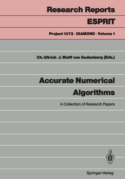 Produktbild: Accurate Numerical Algorithms