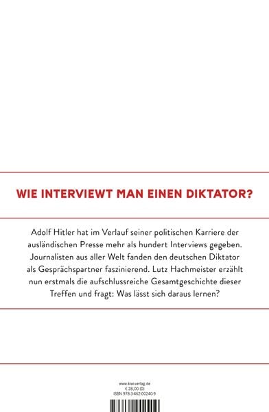 Produktbild: Hitlers Interviews