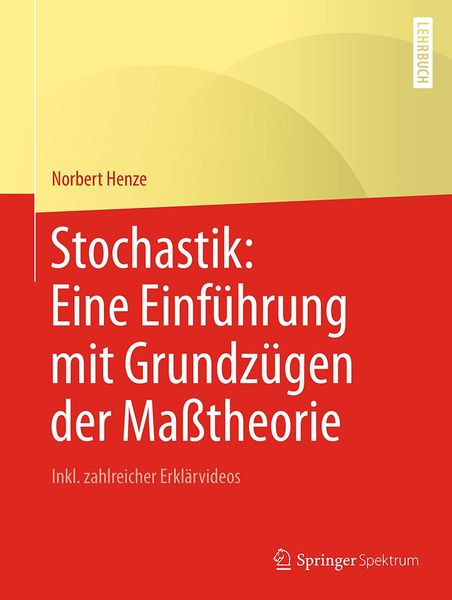 Produktbild: Stochastik: Eine Einf&uuml;hrung mit Grundz&uuml;gen der Ma&szlig;theorie