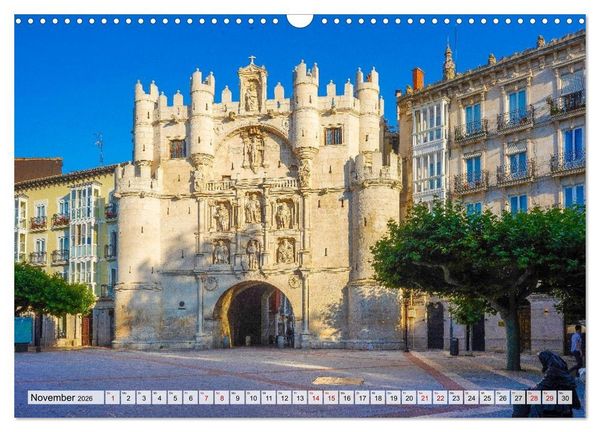 Produktbild: Ein Spaziergang durch Burgos (Wandkalender 2026 DIN A3 quer), CALVENDO Monatskalender