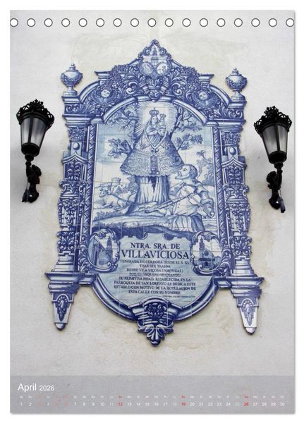 Produktbild: Andalusische Momente (Tischkalender 2026 DIN A5 hoch), CALVENDO Monatskalender