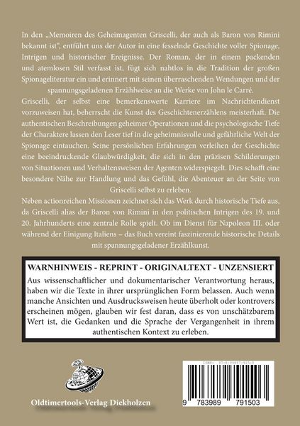 Produktbild: Monarchenschutz &ndash; Memoiren des Barons von Rimini (Griscelli)