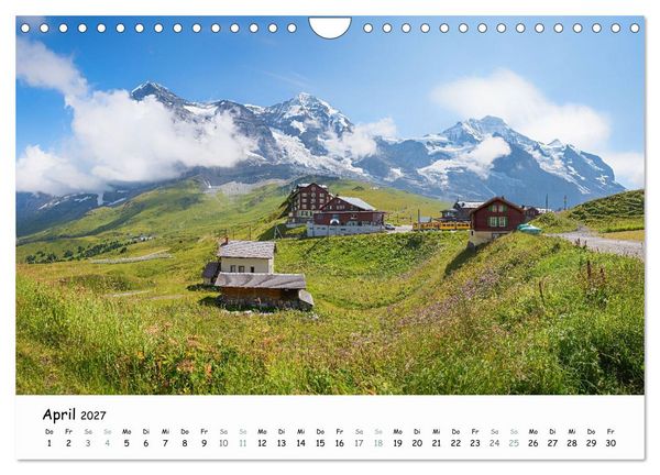 Produktbild: Faszination Berner Oberland - Wanderlust und Gipfelblick (Wandkalender 2027 DIN A4 quer), CALVENDO Monatskalender