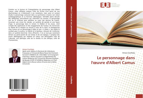 Produktbild: Le personnage dans l'&iquest;uvre d'Albert Camus
