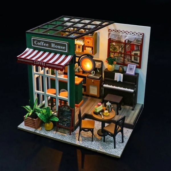 Produktbild: Book Nook DIY B&uuml;cherecke Nachmittagskaffee Caf&eacute;