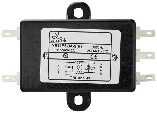 Produktbild: TRU COMPONENTS TC-10101424 Entst&ouml;rfilter 250 V/AC 3 A 2.5 mH (L x B x H) 68 x 50 x 25.5 mm 1 St.