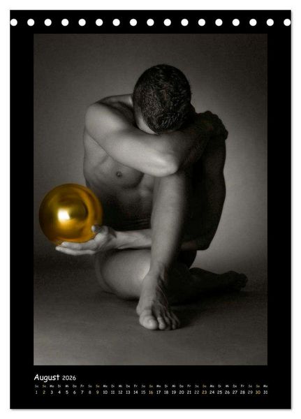 Produktbild: Golden Ball - M&auml;nner Akte (Tischkalender 2026 DIN A5 hoch), CALVENDO Monatskalender