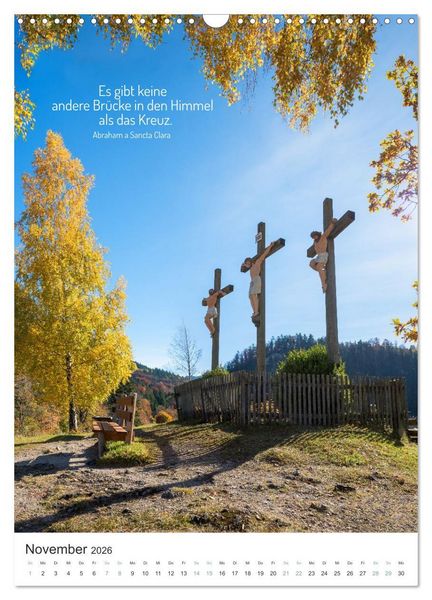 Produktbild: Christliche Natur-Poster 2026 (Wandkalender 2026 DIN A3 hoch), CALVENDO Monatskalender