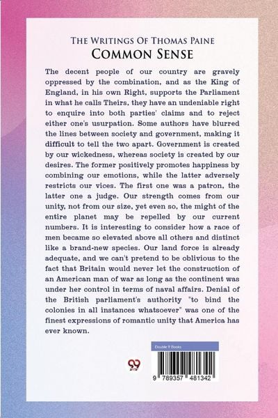 Produktbild: The Writings Of Thomas Paine common sense