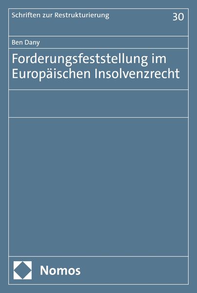 Produktbild: Forderungsfeststellung im Europ&auml;ischen Insolvenzrecht