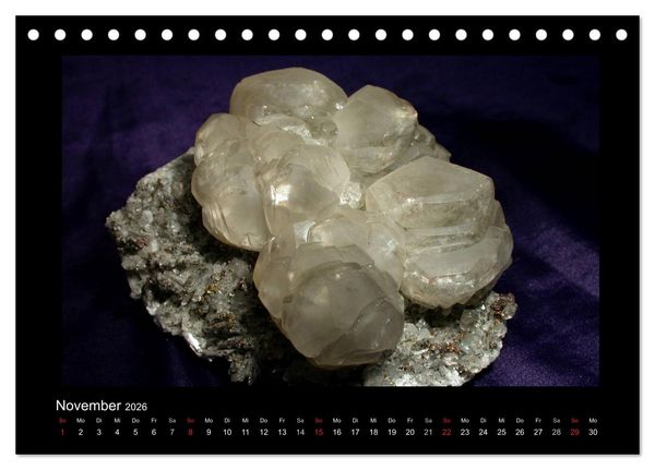 Produktbild: Mineralien aus dem Sauerland (Tischkalender 2026 DIN A5 quer), CALVENDO Monatskalender