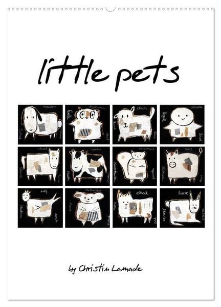 Produktbild: little pets (Wandkalender 2026 DIN A2 hoch), CALVENDO Monatskalender