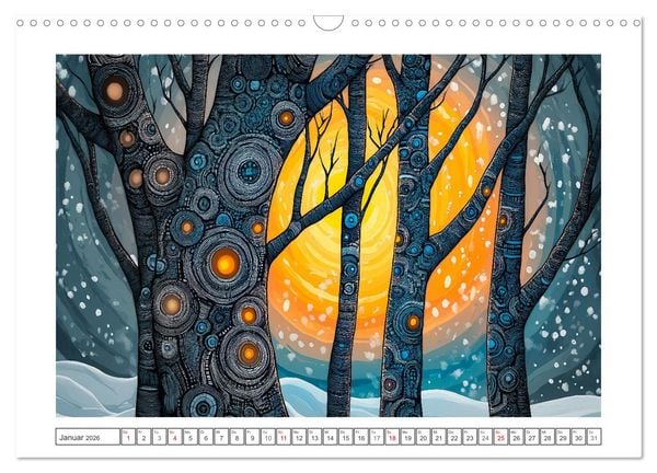 Produktbild: Waldsicht - Ein Lichterspiel (Wandkalender 2026 DIN A3 quer), CALVENDO Monatskalender