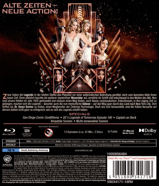 Produktbild: DC's Legends of Tomorrow: Staffel 7 [3 BRs]