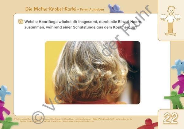 Produktbild: Die Mathe-Knobel-Kartei: Fermi-Aufgaben, Klasse 3-6