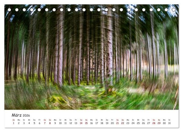 Produktbild: Abstrakte Naturerlebnisse - ICM (Intentional Camera Movement) Fotografie (Tischkalender 2026 DIN A5 quer), CALVENDO Monatskalender
